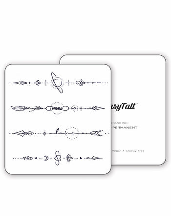 (4 Tattoos) Universe Arrows - Semi-Permanent Tattoos
