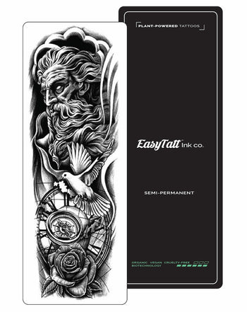 (Full Sleeve) God of Thunder - Semi-Permanent Tattoo