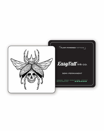Skull Beatle - Semi-Permanent Tattoo