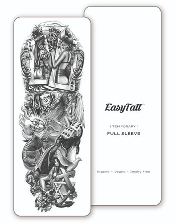 (Full Sleeve) Gangster - Temporary Tattoo
