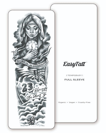 (Full Sleeve) Mother Teresa - Temporary Tattoo