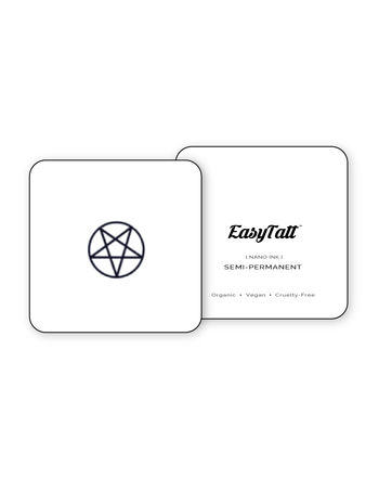 Pentagram x 2 - Semi-Permanent Tattoo