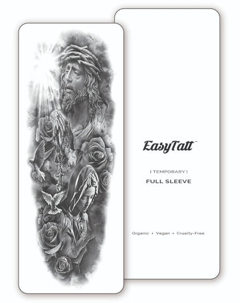 (Full Sleeve) Prayer - Temporary Tattoo