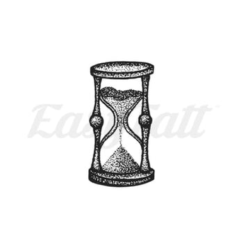Antique Hourglass - Temporary Tattoo