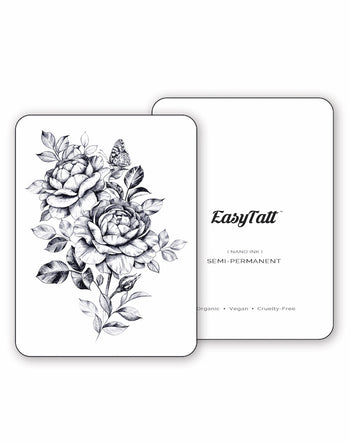 Blossoming Rose - Semi-Permanent Tattoo