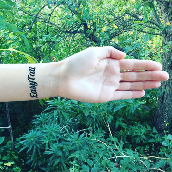 Custom Text Temporary Tattoo - Custom Tattoo