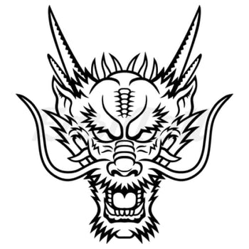 Dragon Head - Temporary Tattoo