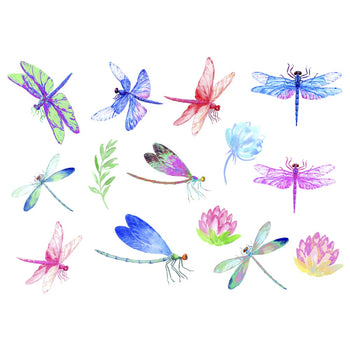 Dragonflies - By CornerCroft - Temporary Tattoo
