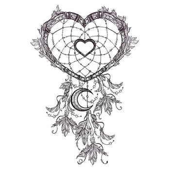 Heart Dreamcatcher - Temporary Tattoo