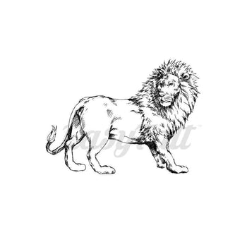 Lion - Temporary Tattoo
