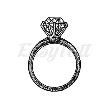 Diamond Ring - Temporary Tattoo