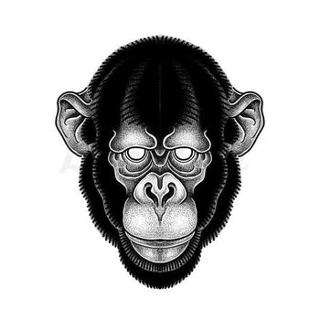 Possessed Chimp - Temporary Tattoo