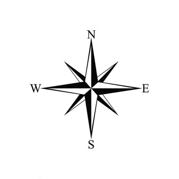 Simple Compass - Temporary Tattoo
