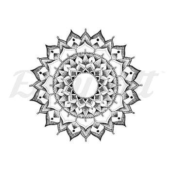 Tranquility Mandala - By Georgia Mason - Temporary Tattoo