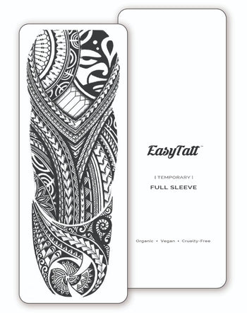 (Full Sleeve) Tribal - Temporary Tattoo