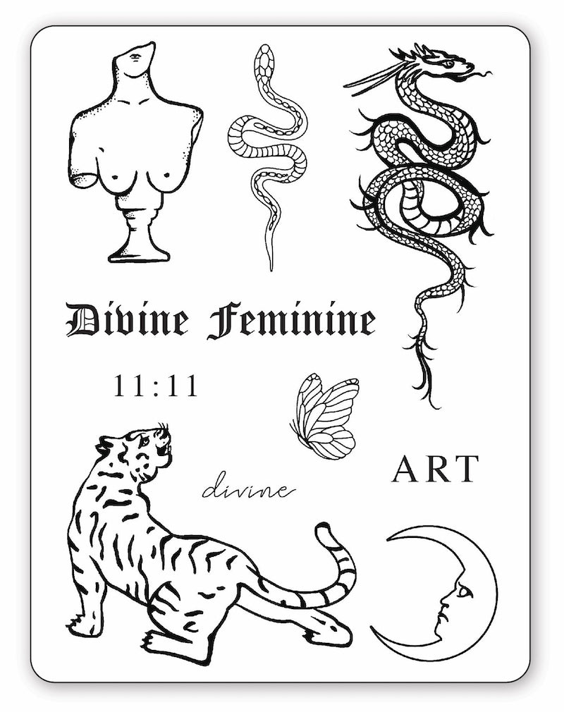 (Limited Bundle Offer!) Molly Cook - Divine Feminine #1 & #2 - Semi-Permanent Tattoos