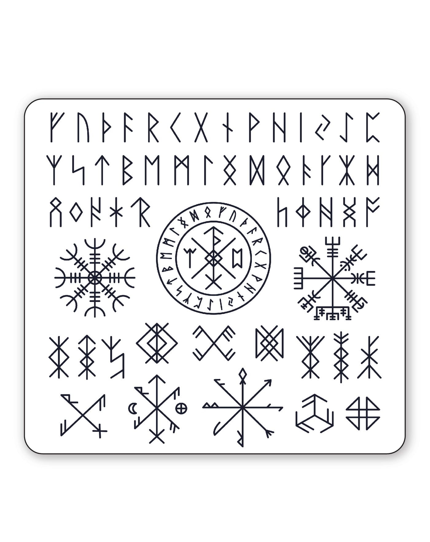 (55 Tattoos) Celtic Runes - Semi-Permanent Tattoos