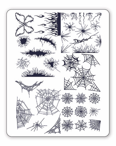 (25 Tattoos) Dark Webs - Semi-Permanent Tattoos