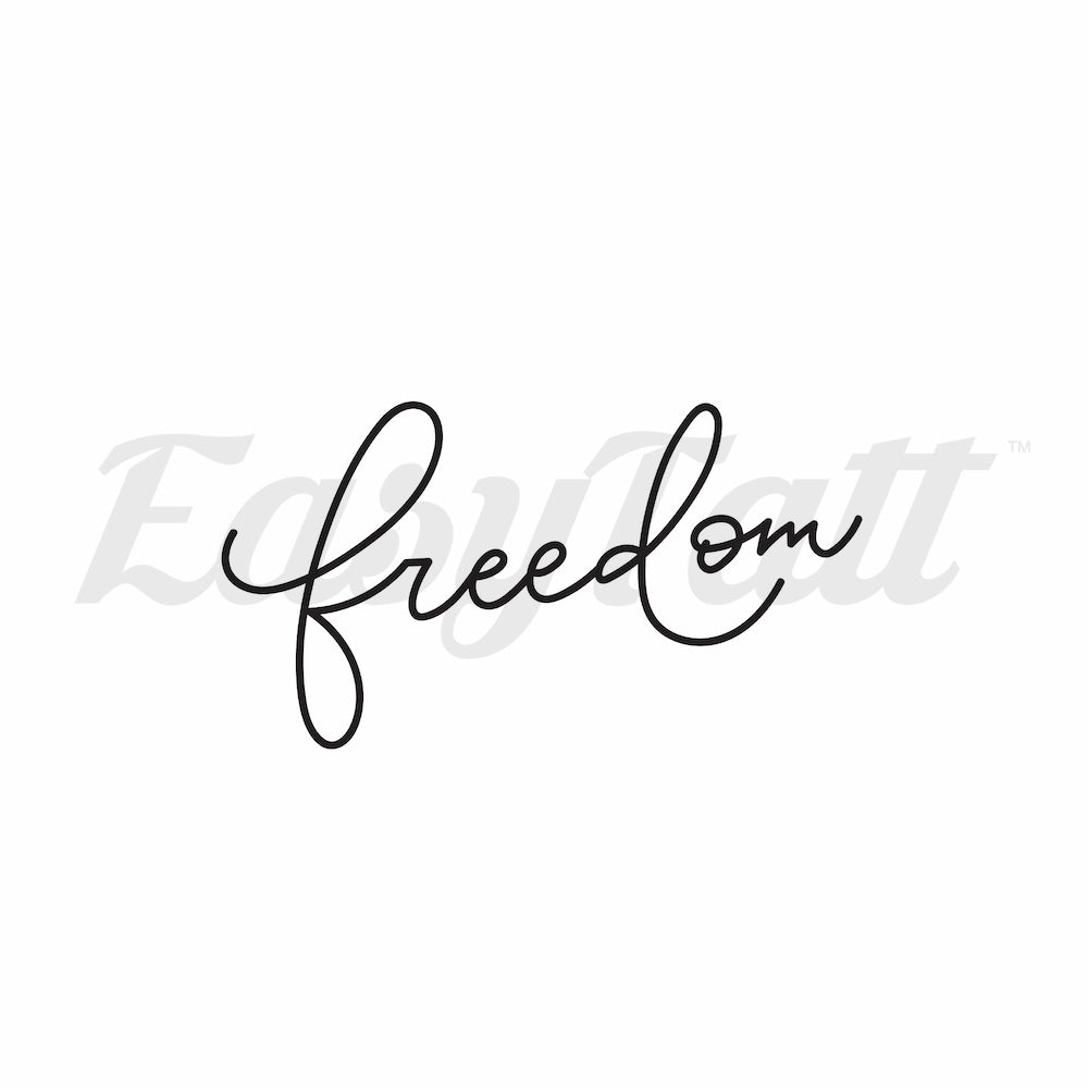 Freedom - Temporary Tattoo