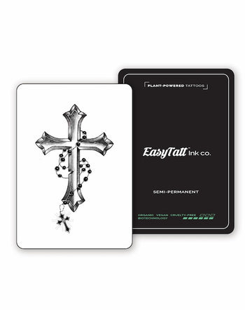 Jewelled Cross - Semi-Permanent Tattoo