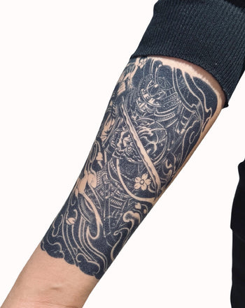 Samurai Warrior - Semi-Permanent Tattoo