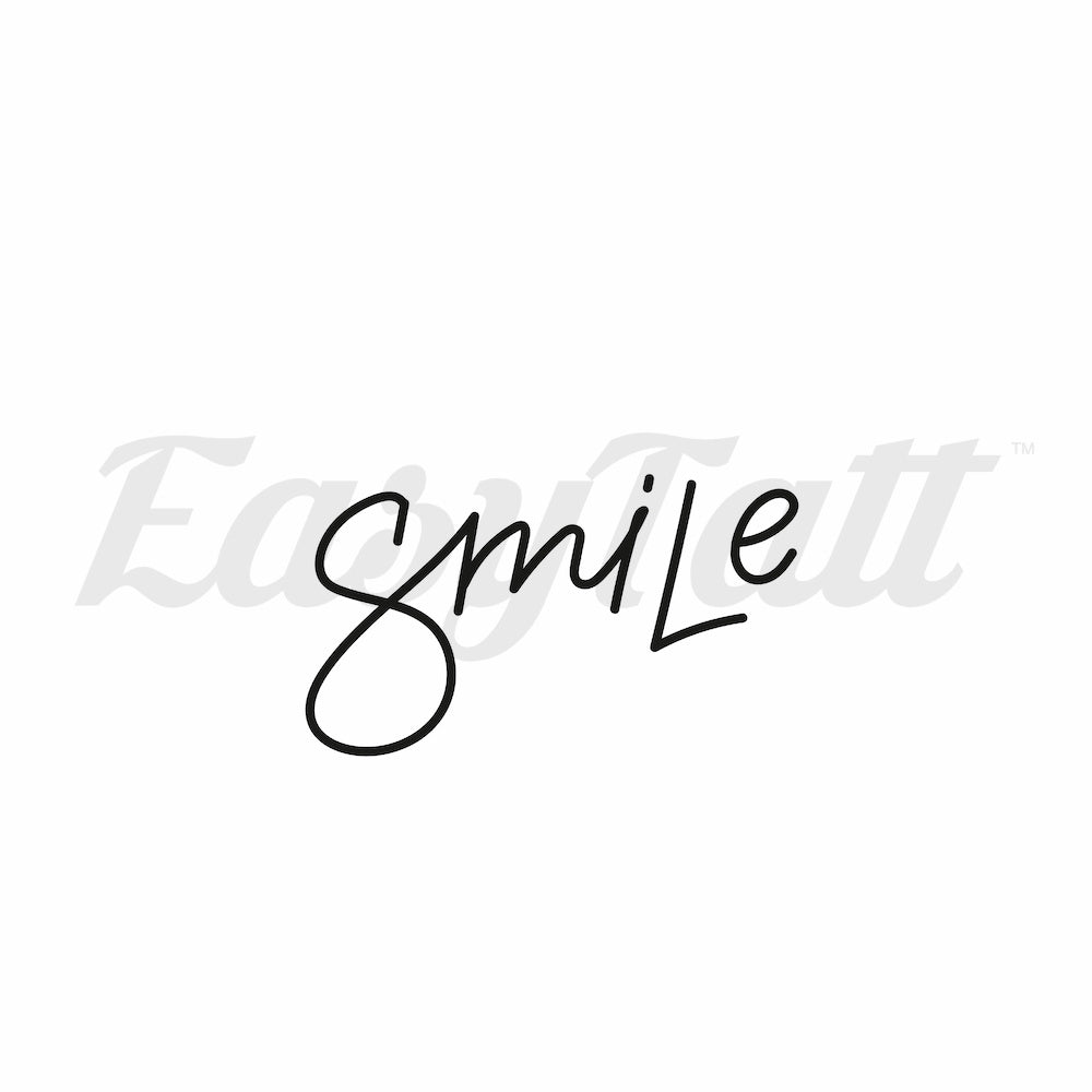 Smile - Temporary Tattoo