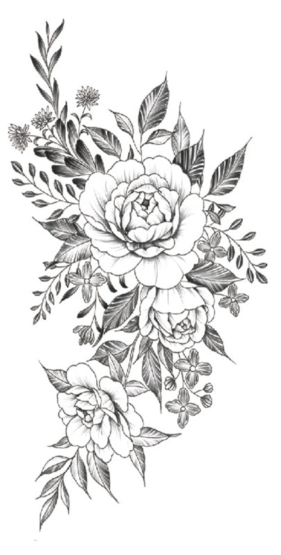 Beautiful Roses - Temporary Tattoo