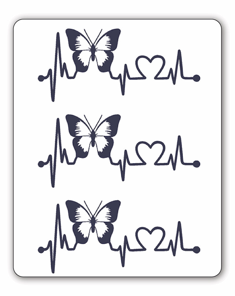 Butterfly Heart - Semi-Permanent Tattoos