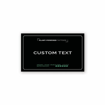 Text Custom Semi-Permanent Tattoo