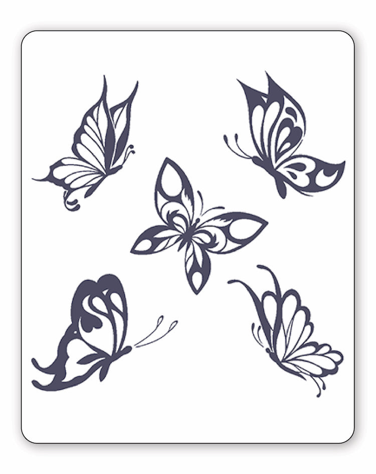 (5 Tattoos) Dancing Butterflies - Semi-Permanent Tattoos