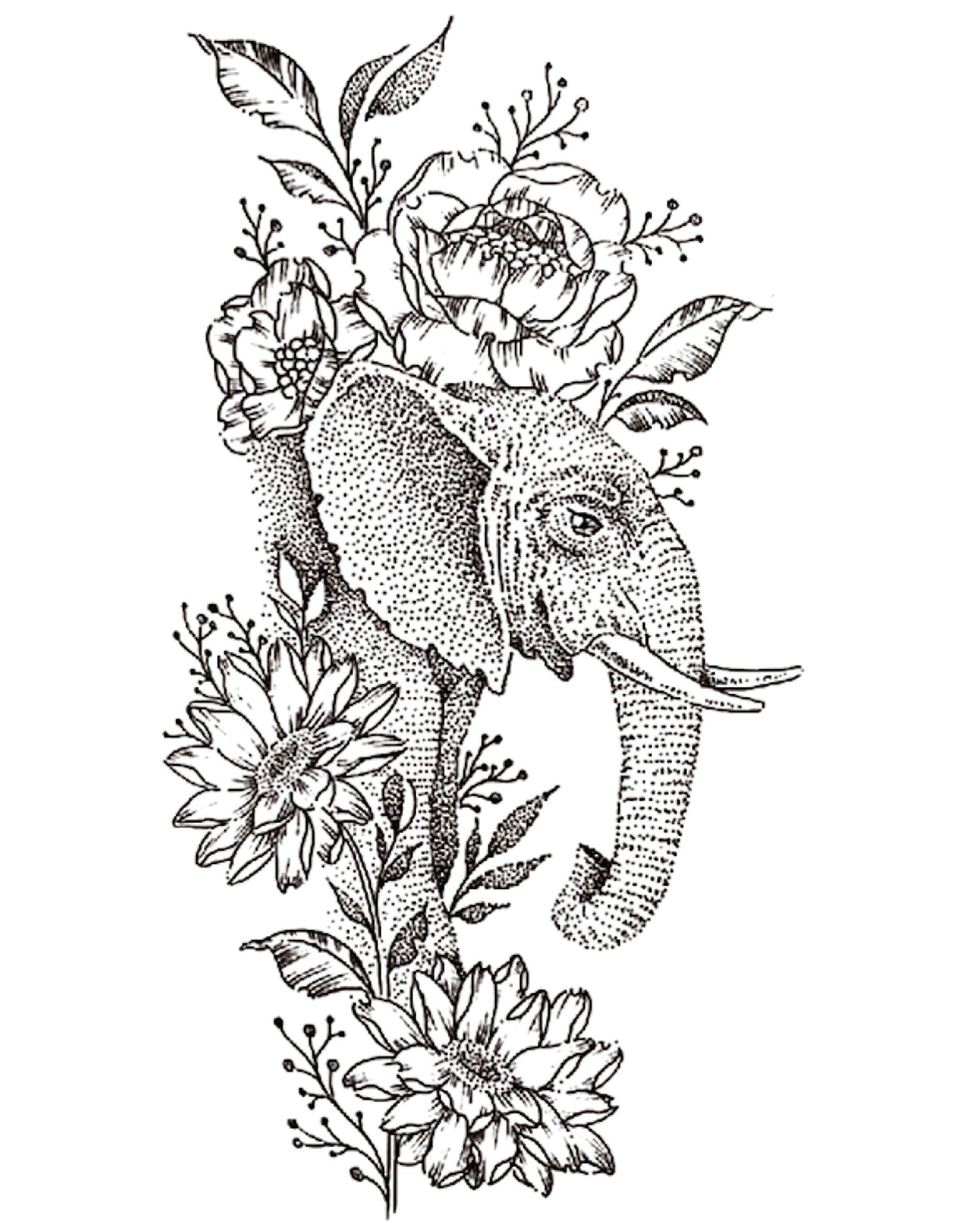 Floral Elephant