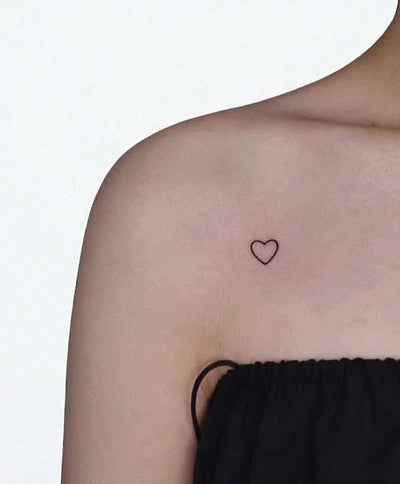 Minimal Heart - Semi-Permanent Tattoo