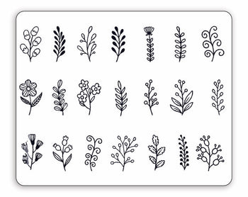 (21 Tattoos) Leaf Sprouts - Semi-Permanent Tattoos