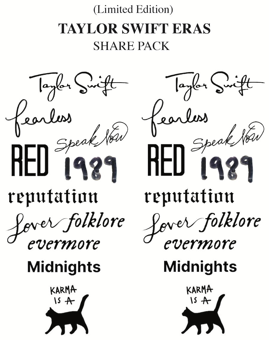 (Limited edition) Taylor Swift Eras - Temporary Tattoos