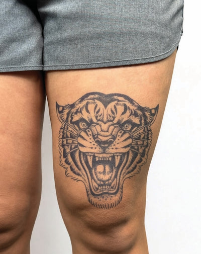 Traditional Tiger - Semi-Permanent Tattoo
