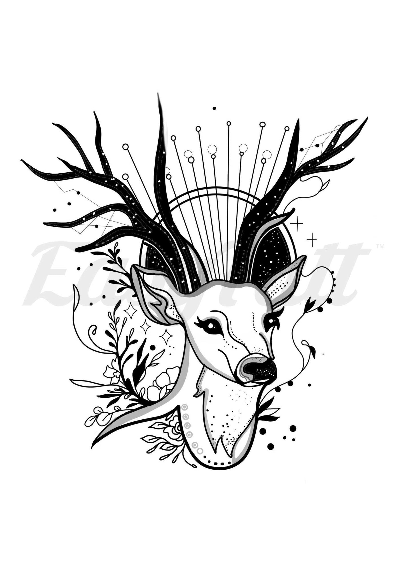 Deer Dreams - Temporary Tattoo