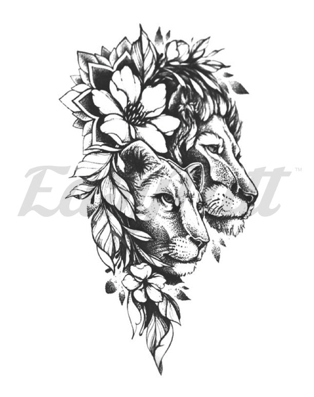 Floral Lions