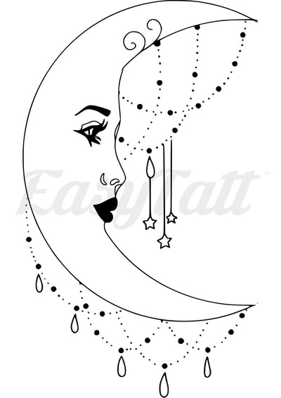 Moon Dream - Temporary Tattoo