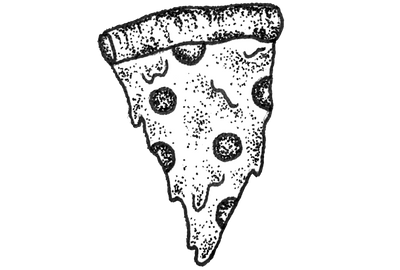 Pizza - Temporary Tattoo