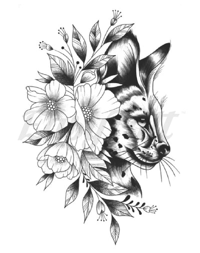 Serval - Temporary Tattoo