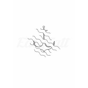 Anchor Drift - Temporary Tattoo
