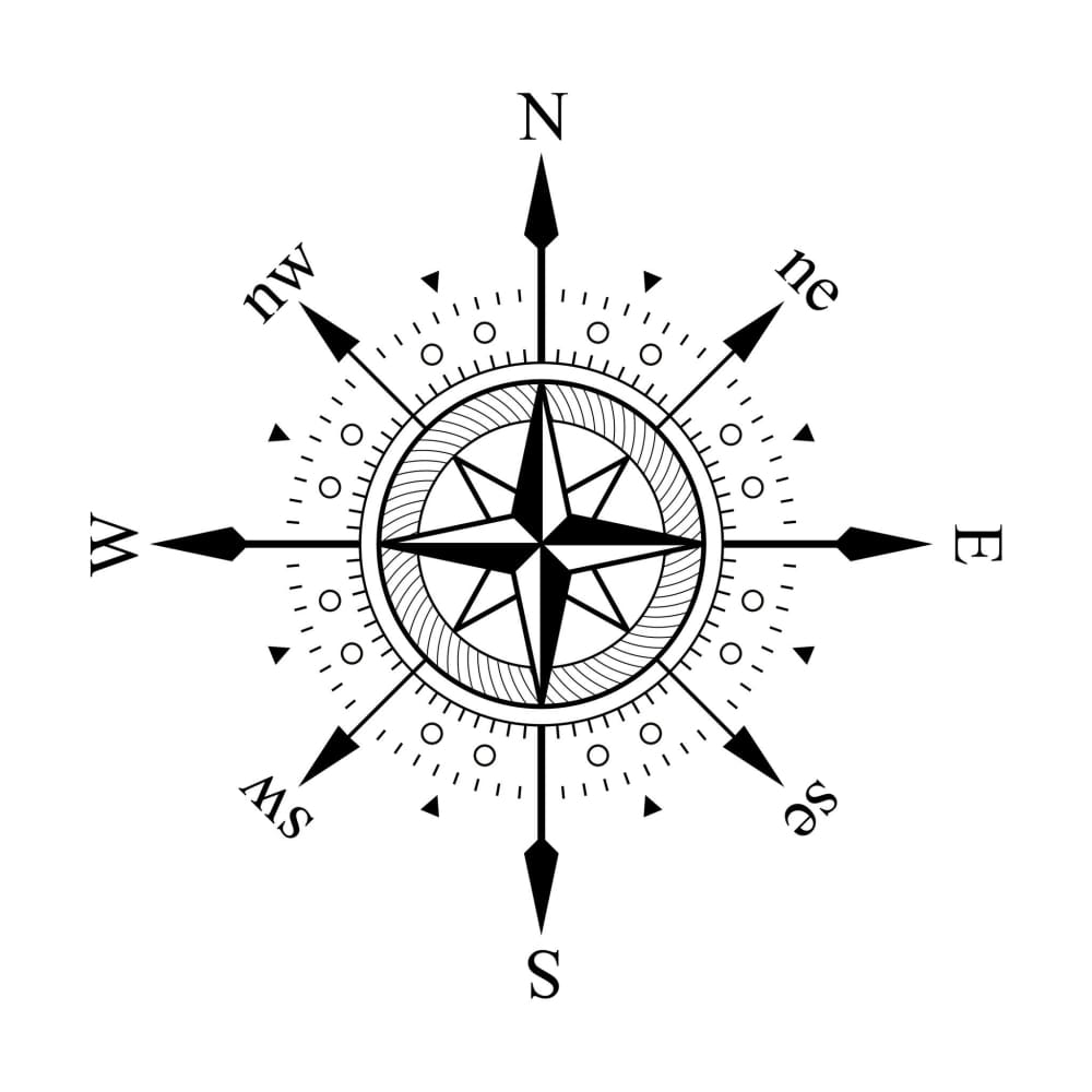 Compass - Temporary Tattoo