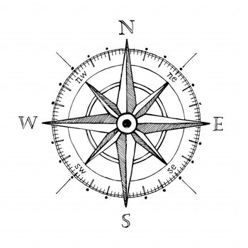 Compass - Temporary Tattoo
