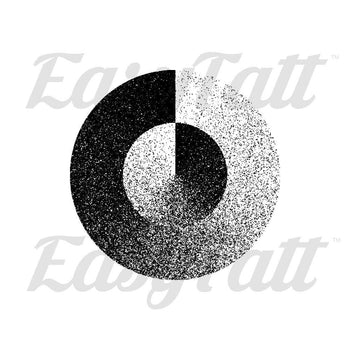 Dot Work Circle - Temporary Tattoo