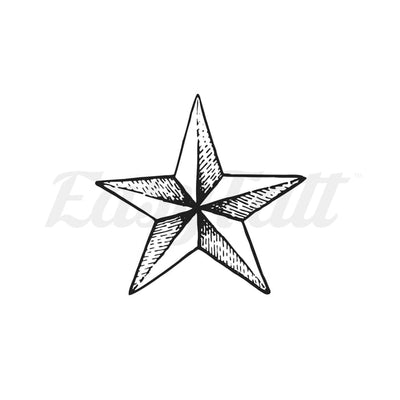 Dotwork Star Small - Temporary Tattoo