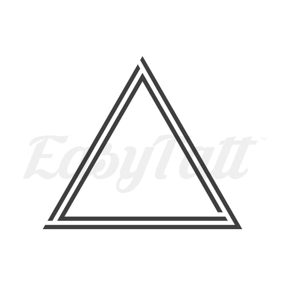 Double Triangle - Temporary Tattoo