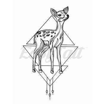 Fawn - By Carrie Dotson - Temporary Tattoo