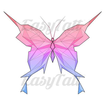 Geometric Butterfly - Temporary Tattoo