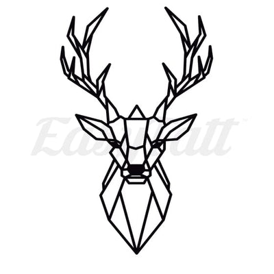 Geometric Deer - Temporary Tattoo