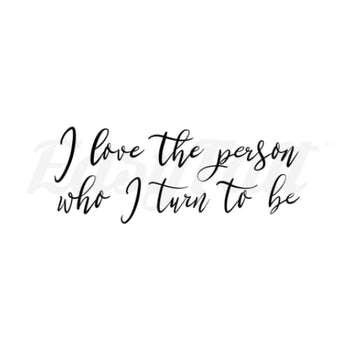 I love the person who I turn to be - By Eastern Cloud -